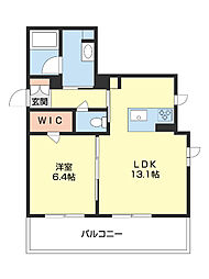 ＢＥＲＥＯ　Ｒｉａｎ 1階1LDKの間取り