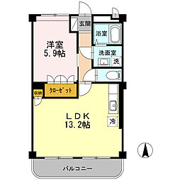 間取図画像 1LDK