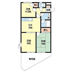 グリーンフルとまと 3DKの間取図画像