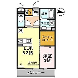 サンテラス吹上 1LDKの間取図画像