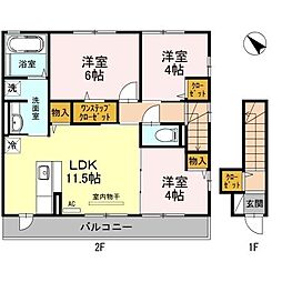 コニファーII 2階
