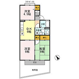 メゾンエル 3DKの間取図画像