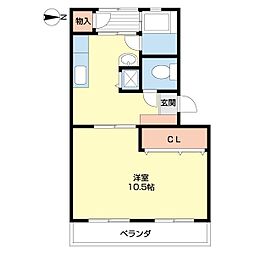 東和コーポラス 1DKの間取図画像