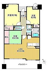 ラ・パルク・ステーション竹下公園通り 3LDKの間取図画像