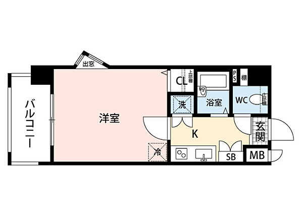 ピュアドームアリオス博多 ｜福岡県福岡市博多区博多駅南5丁目(賃貸マンション1K・7階・24.25㎡)の写真 その2