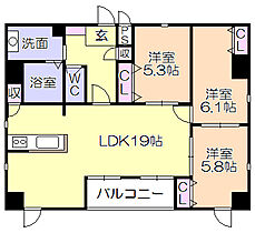 J-PLACE東町 901 ｜ 福岡県久留米市東町（賃貸マンション3LDK・9階・79.15㎡） その2