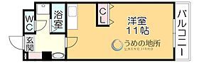 ガーデンハイツ朝妻 201 ｜ 福岡県久留米市朝妻町（賃貸マンション1R・2階・34.00㎡） その2