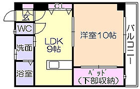 サンクイール 203 ｜ 福岡県久留米市三潴町西牟田（賃貸アパート1LDK・2階・41.10㎡） その2