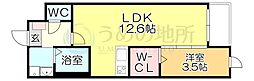 LIFEFIELD久留米 1LDKの間取図画像