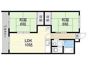 大滝第1ビル 3D ｜ 大分県大分市大字羽田（賃貸マンション2LDK・3階・48.60㎡） その2