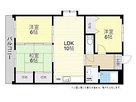 アメニティ21東大分 403 ｜ 大分県大分市東津留１丁目9番3号（賃貸マンション3LDK・4階・65.92㎡） その2