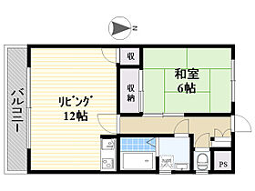 クレセントビル 202 ｜ 大分県大分市明磧町２丁目7番22号（賃貸アパート1LDK・2階・43.74㎡） その2