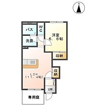 ウッドヒル 101 ｜ 大分県大分市大字津守1062番1号（賃貸アパート1LDK・1階・44.52㎡） その2