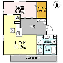 セジュール山野草 102 ｜ 大分県大分市賀来北２丁目17番18号（賃貸アパート1LDK・1階・47.58㎡） その2