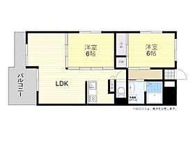 パルテール　さくら館 802 ｜ 大分県別府市北浜３丁目（賃貸マンション2LDK・8階・59.50㎡） その2