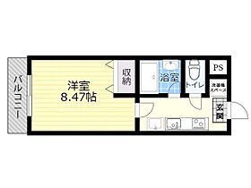 サンヒーローマンション亀川1 508 ｜ 大分県別府市亀川浜田町（賃貸マンション1K・5階・26.88㎡） その2