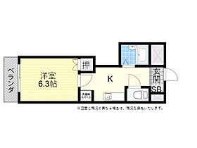 ダイアパレス佐野 614 ｜ 大分県大分市大字丹川佐野4429番（賃貸マンション1K・6階・21.88㎡） その2