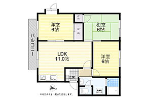 ラ・フォーレ花の木A 201 ｜ 大分県大分市大字森町475番2号（賃貸アパート3LDK・2階・61.90㎡） その2