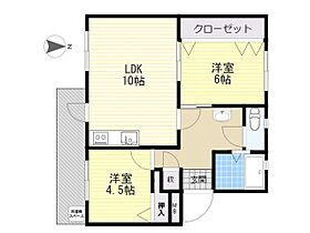 スカイコート松岡 401 ｜ 大分県大分市大字松岡1931番（賃貸マンション2LDK・4階・52.63㎡） その2