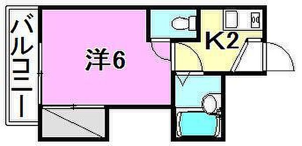 シェレナ衣山 202 号室｜愛媛県松山市美沢2丁目(賃貸マンション1K・2階・19.00㎡)の写真 その2