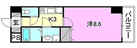 ガリレオビル1 805 号室 ｜ 愛媛県東温市横河原（賃貸マンション1K・8階・25.50㎡） その2