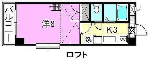 ステューディオ ツキヤマ 107 号室｜愛媛県松山市築山町(賃貸マンション1K・1階・23.70㎡)の写真 その2