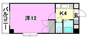 パストラル21 402 号室 ｜ 愛媛県松山市宮田町（賃貸マンション1K・4階・30.71㎡） その2