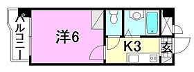 富士樋又ビル 503 号室 ｜ 愛媛県松山市道後樋又（賃貸マンション1K・5階・19.08㎡） その2