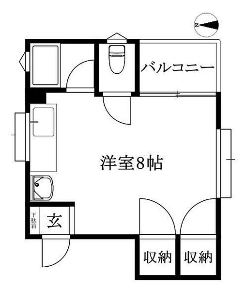 城東マンション 401 号室｜愛媛県松山市道後一万(賃貸マンション1R・4階・19.50㎡)の写真 その2