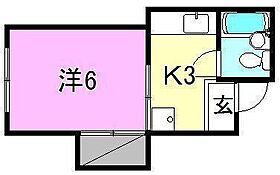 コーポ勝山 302 号室 ｜ 愛媛県松山市清水町3丁目（賃貸マンション1K・2階・20.60㎡） その2