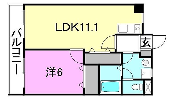 エンブレム梅本 302 号室｜愛媛県松山市北梅本町(賃貸マンション1LDK・3階・46.28㎡)の写真 その2