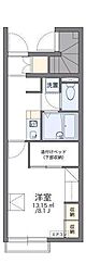 レオパレスメルベーユノール 1Kの間取図画像