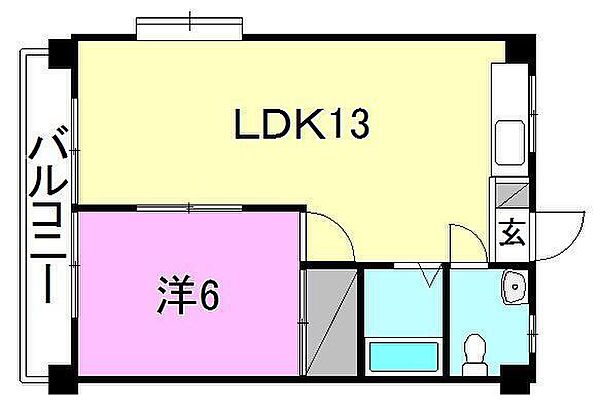 メゾンベネッセ 302 号室｜愛媛県松山市中村5丁目(賃貸マンション1LDK・3階・38.88㎡)の写真 その2