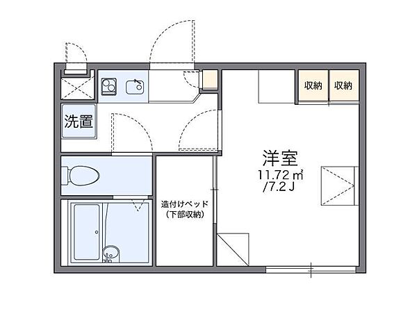 レオパレスエスペーロ本町 204 号室｜愛媛県松山市本町1丁目(賃貸アパート1K・2階・19.87㎡)の写真 その2