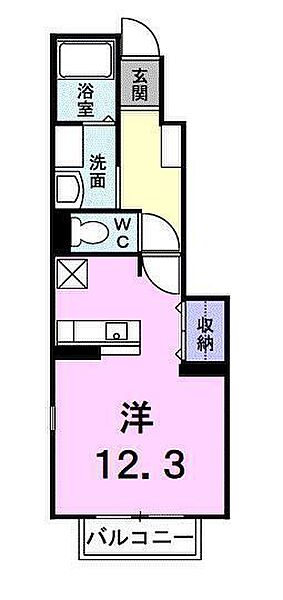 ネオカーサ山越 102 号室｜愛媛県松山市山越6丁目(賃貸アパート1R・1階・33.15㎡)の写真 その2