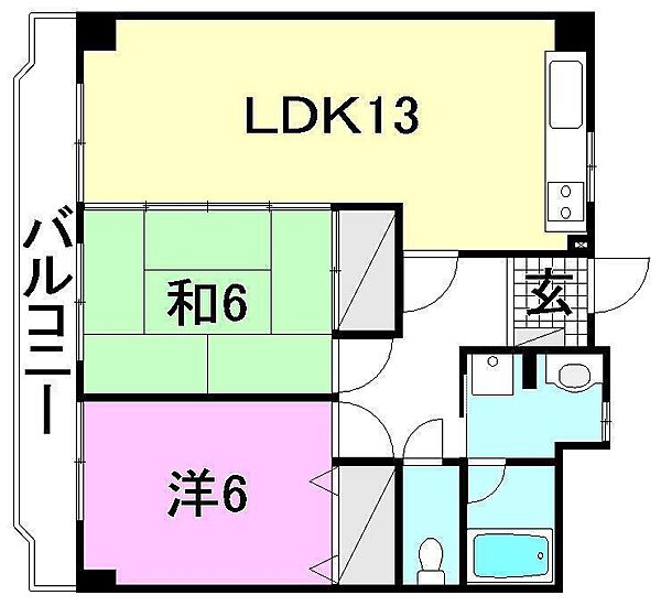 M-court湊町 702 号室｜愛媛県松山市湊町7丁目(賃貸マンション2LDK・7階・62.10㎡)の写真 その2