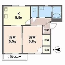 ドミール竹原 105 号室 ｜ 愛媛県松山市竹原4丁目（賃貸アパート2K・1階・39.54㎡） その2