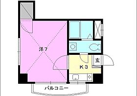 キャッスルEYA2 503 号室 ｜ 愛媛県松山市土橋町（賃貸マンション1K・5階・22.40㎡） その2