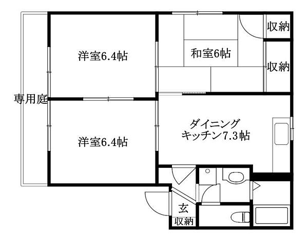 エスポワールＣ棟 103 号室｜愛媛県松山市北条(賃貸アパート3DK・1階・54.85㎡)の写真 その1