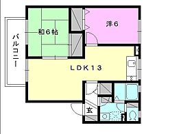 サニーコート A-101 号室 ｜ 愛媛県松山市東石井4丁目（賃貸アパート2LDK・1階・55.54㎡） その2