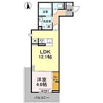 フェリシア朝生田 306 号室 ｜ 愛媛県松山市朝生田町5丁目（賃貸アパート1LDK・3階・43.75㎡） その2