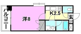 マリアージュ朝生田 601 号室 ｜ 愛媛県松山市朝生田町1丁目（賃貸マンション1K・6階・25.42㎡） その2