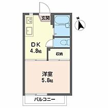 フレグランス橘 A-203 号室 ｜ 愛媛県松山市北井門4丁目（賃貸アパート1DK・2階・21.21㎡） その2