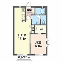 ドミール・Ｔ－1 203 号室 ｜ 愛媛県松山市立花1丁目（賃貸アパート1LDK・2階・44.33㎡） その2