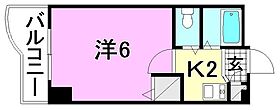 葡萄館 407 号室 ｜ 愛媛県松山市本町6丁目（賃貸マンション1K・4階・19.00㎡） その2