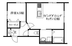 間取図画像 1LDK