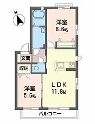 間取図画像 2LDK