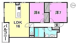 間取図画像 2LDK