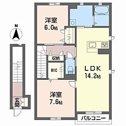 間取図画像 2LDK