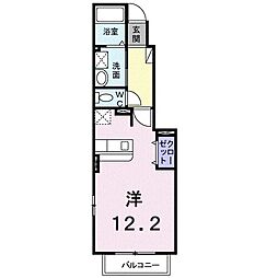 フェリス・道後 ワンルームの間取図画像